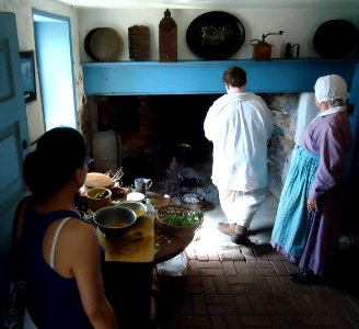 Washington Crossing State Park NJ cooking demonstration 18th century style