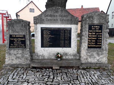 War memorial Rehestädt 1