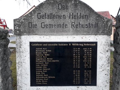 War memorial Rehestädt 3