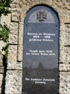 War memorial Pörmitz 4