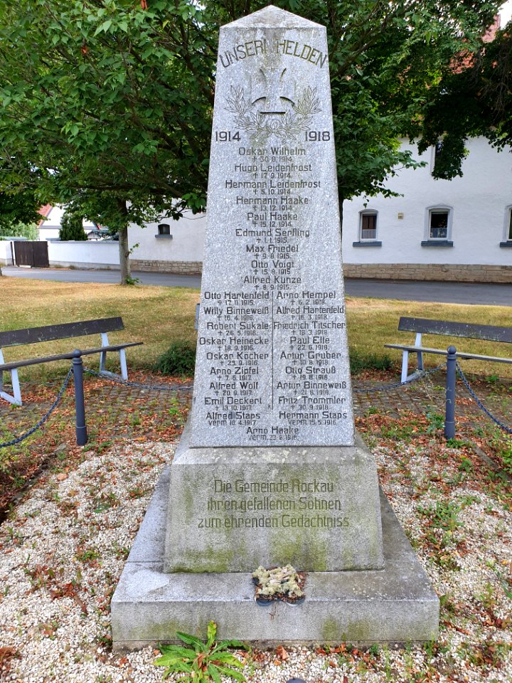 War memorial Rockau, Schkölen 1
