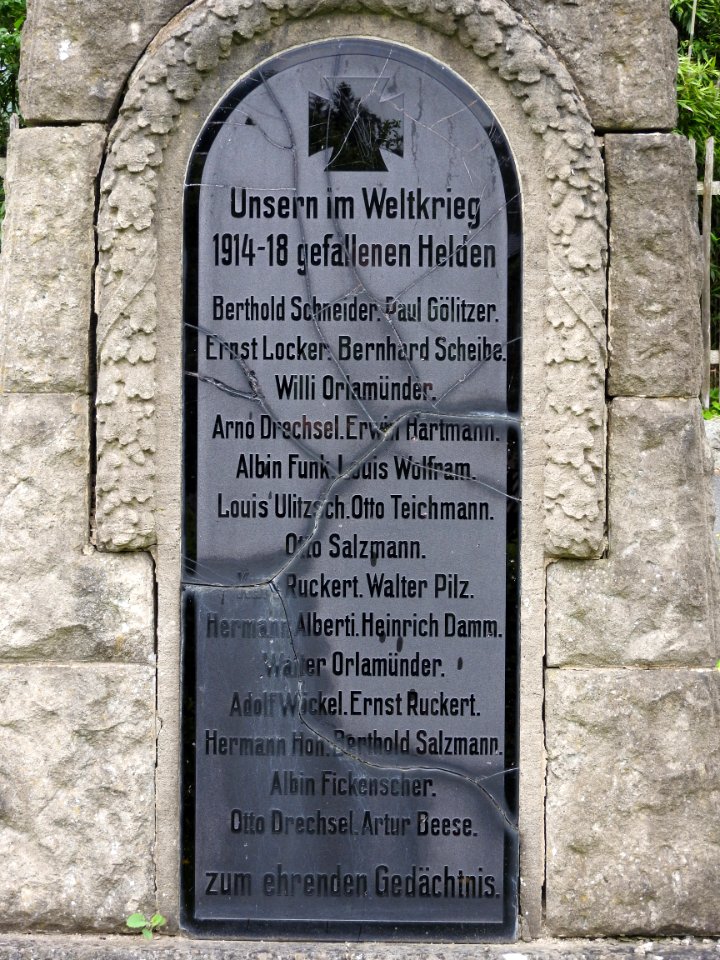 War memorial Ruppersdorf, Remptendorf 2
