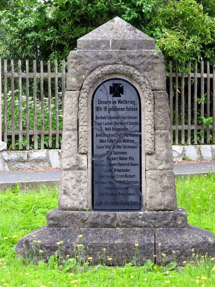 War memorial Ruppersdorf, Remptendorf 1