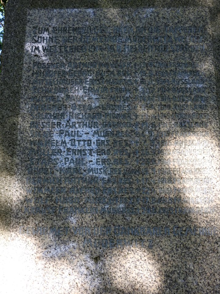 War memorial Moderwitz 6
