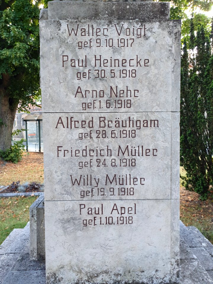 War memorial Wetzdorf, Schkölen 4