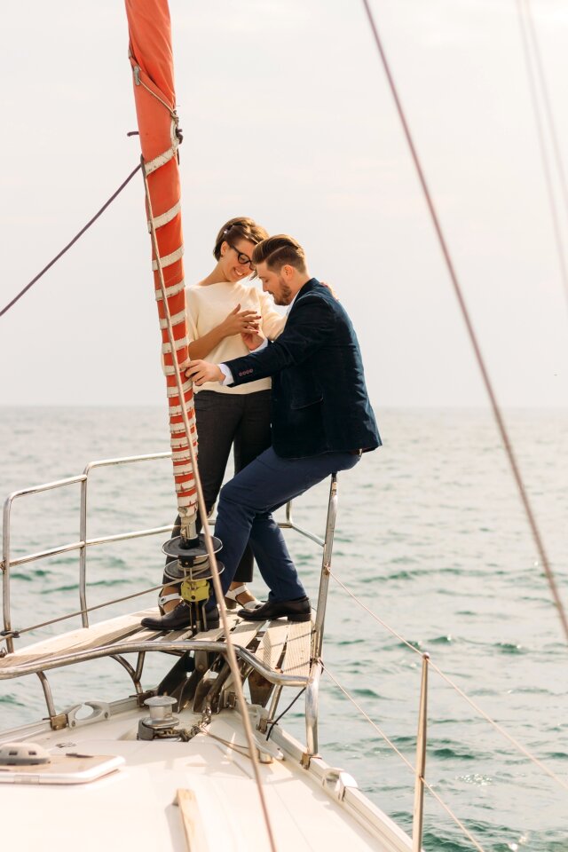 Yacht ring engagement