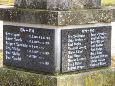 War memorial Langenbuch, Schleiz 2