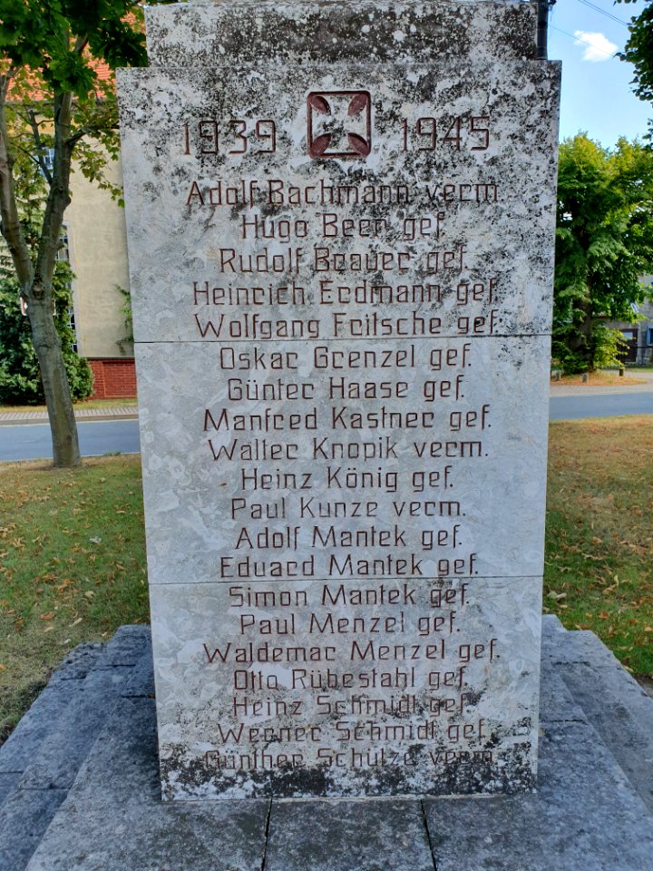 War memorial Wetzdorf, Schkölen 3