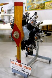 Warner Scarab engine, 1933 - Hiller Aviation Museum - San Carlos, California - DSC03189