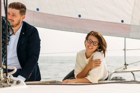 Yacht ring engagement