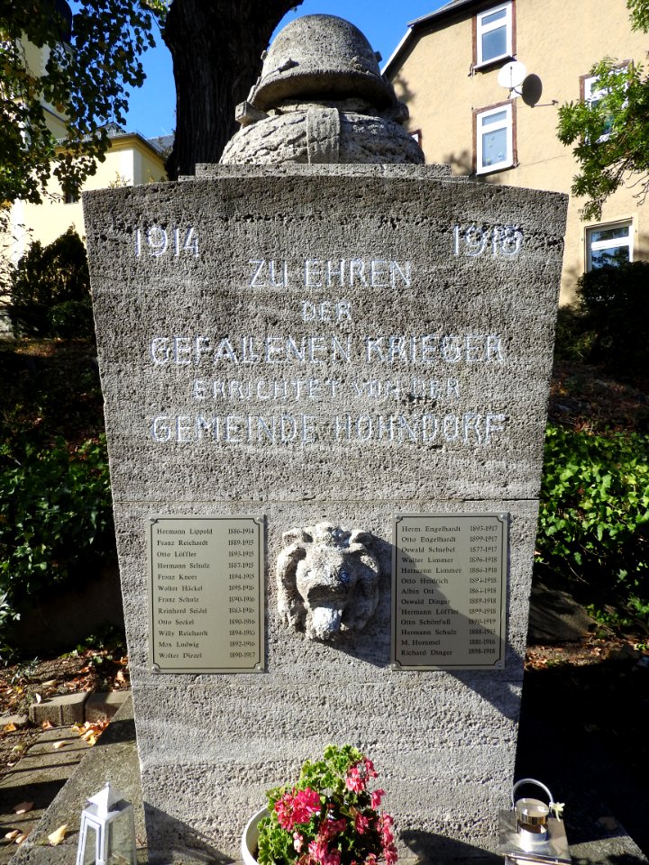 War memorial Hohndorf, Greiz 1