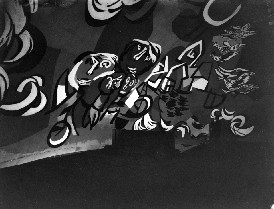 Wandschildering van Karel Appel, Bestanddeelnr 909-3388