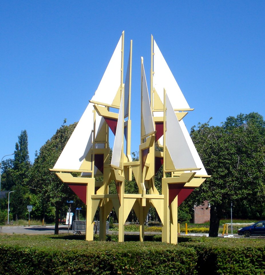 Warmond kunstwerk zeilplastiek