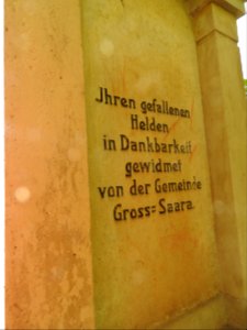 War memorial Großsaara 3