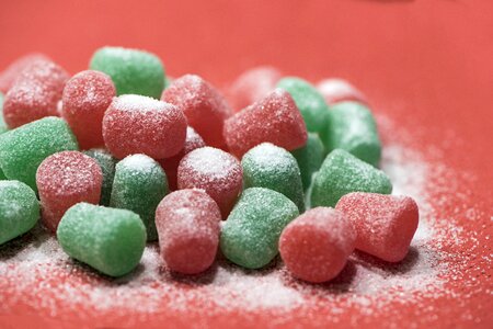 Sugar colorful red