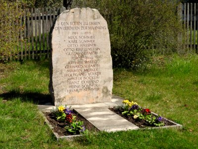 War memorial Großpürschütz