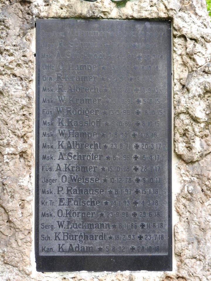 War memorial in Büchel, Thuringia 5