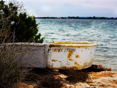 Boat formentera island photo