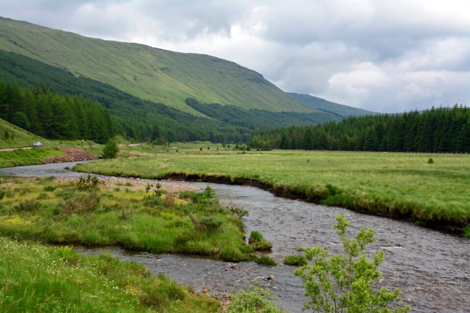 Mountains brook landscape
