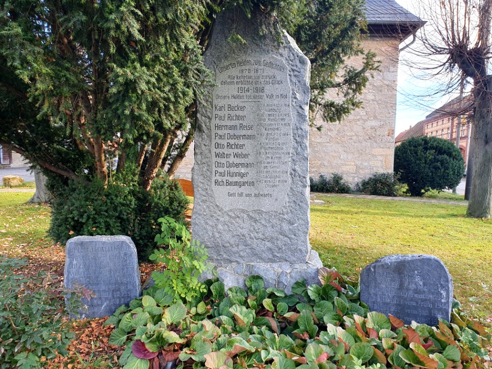 War memorial Bucha near Jena 1