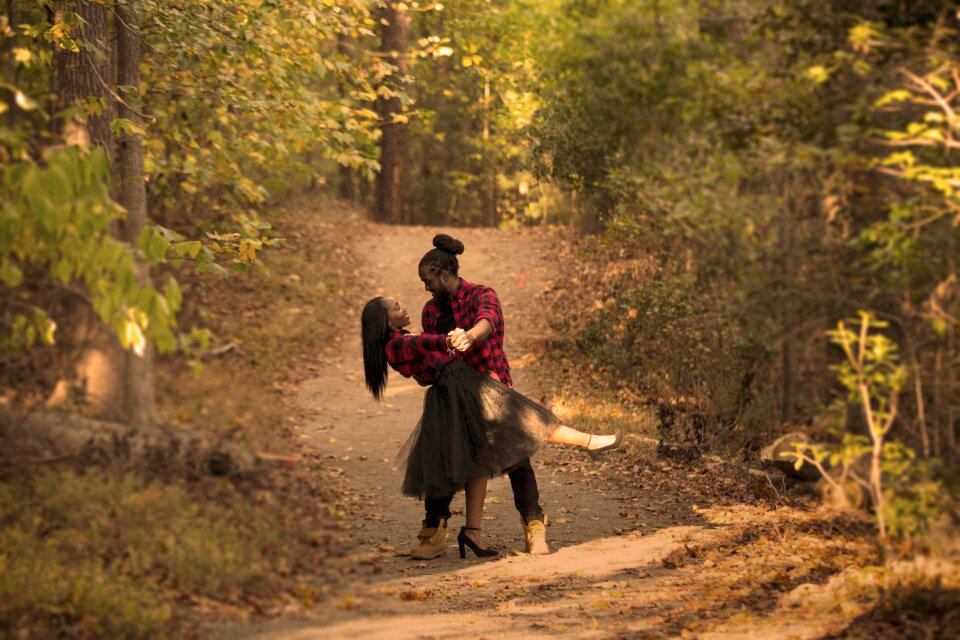 Dance couple smile photo