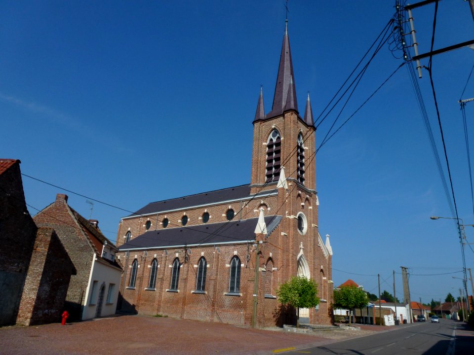 Warlaing (Nord, Fr) église