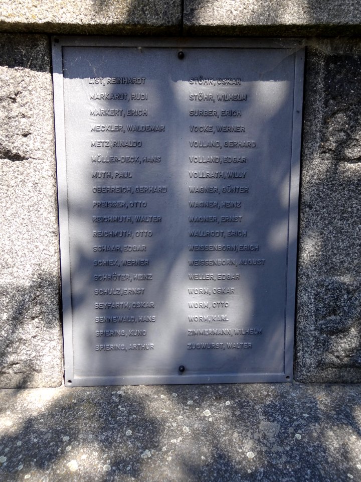 War memorial Großbrembach 5