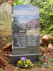 War memorial Haselbach, Rückersdorf 2