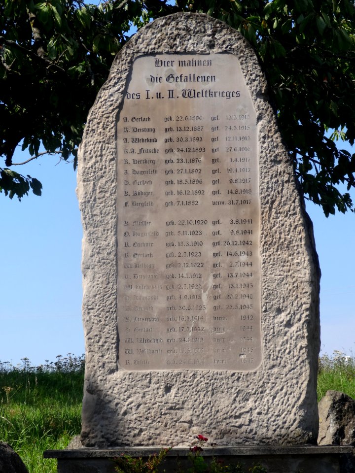 War memorial Buchholz, Thuringia 2