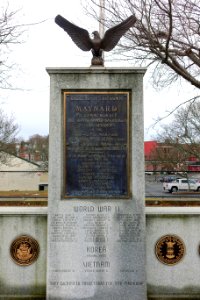 War Memorial detail - Veteran's Memorial Park - Maynard, Massachusetts - DSC04893