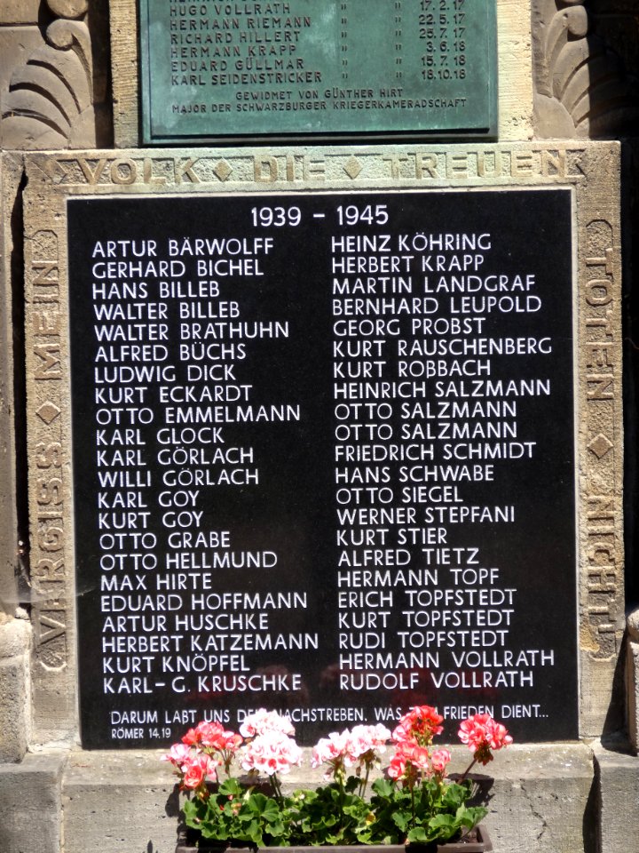 War memorial Großmehlra, Thuringia 4