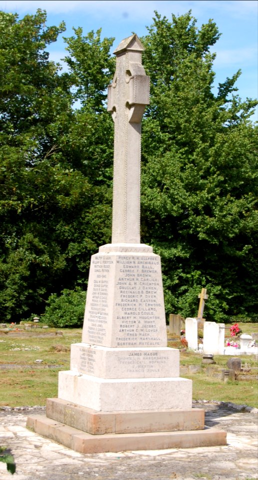 War Memorial at St Mary's Church, Hound Road, Hound (May 2019)