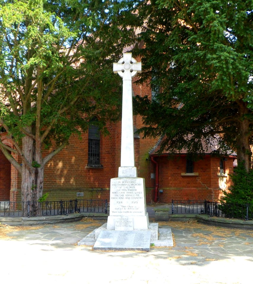 War Memorial at St George's Church, Barnett Wood Lane, Ashtead (August 2013)