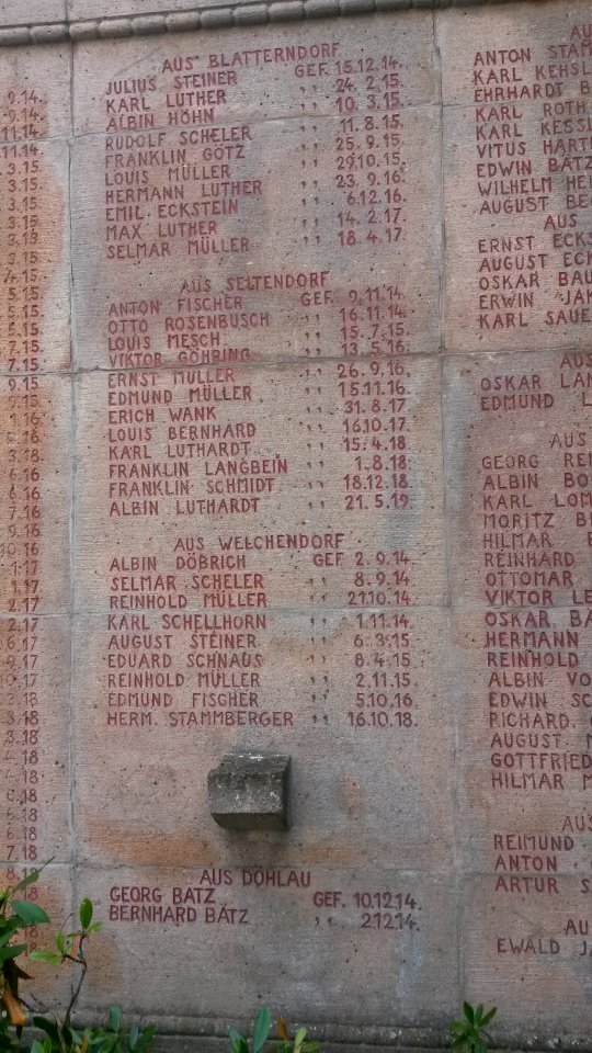 War memorial Effelder (Frankenblick) 4