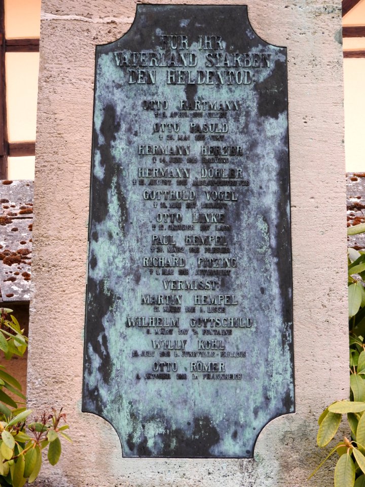 War memorial Gössitz 2