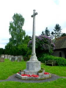 War Memorial at St Nicholas' Church, Church Lane, Godstone (June 2013)