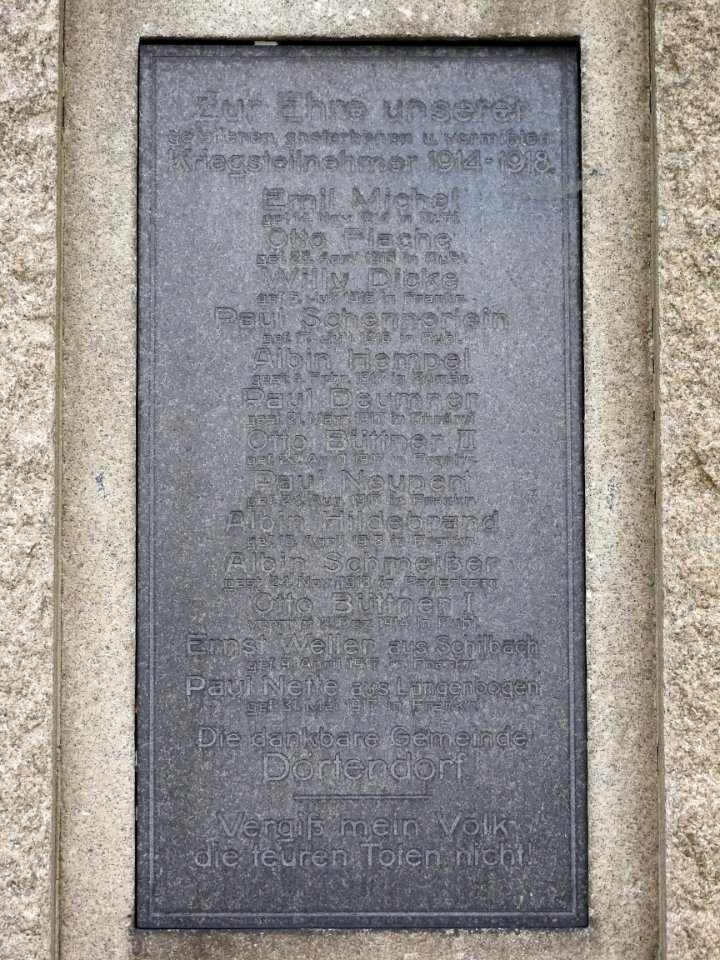 War memorial Dörtendorf 5