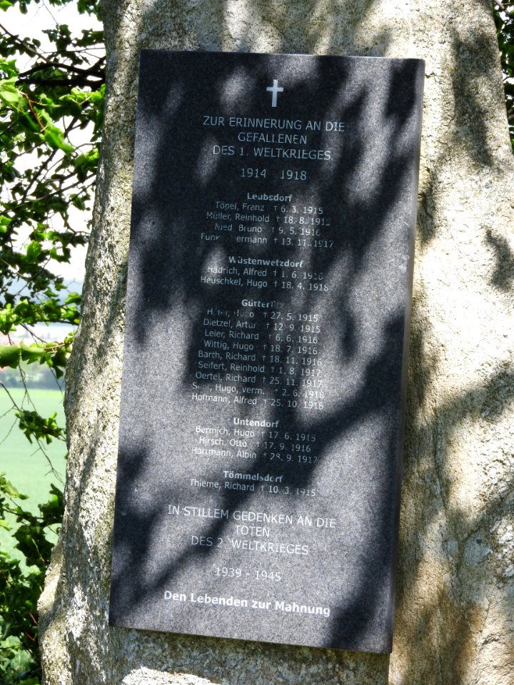 War memorial five villages in SOK 2