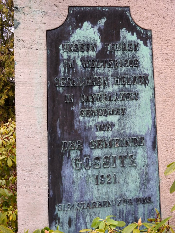 War memorial Gössitz 3