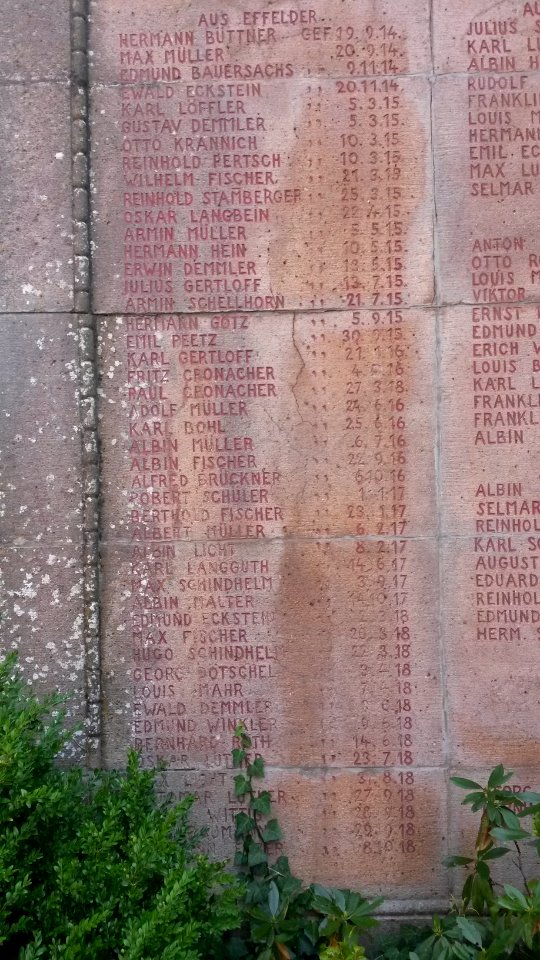 War memorial Effelder (Frankenblick) 3