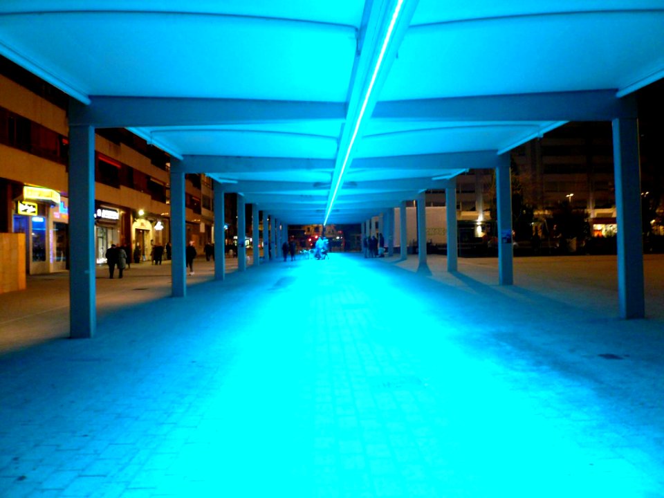 Vitoria - Plaza de Santa Bárbara, nocturno 3