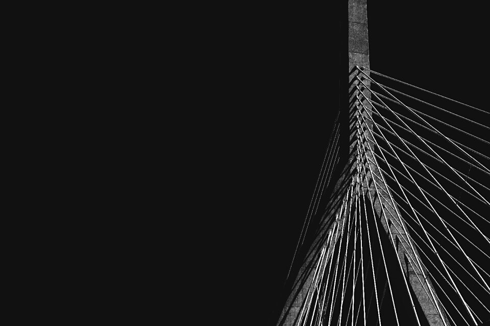 Dark black and white infrastructure