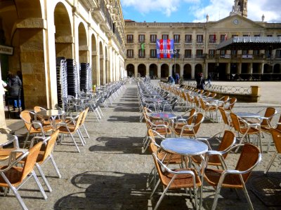 Vitoria - Plaza de España, terrazas