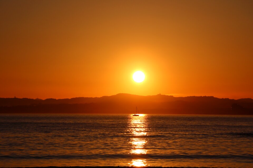 Sun evening marine sunset