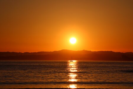 Sun evening marine sunset photo
