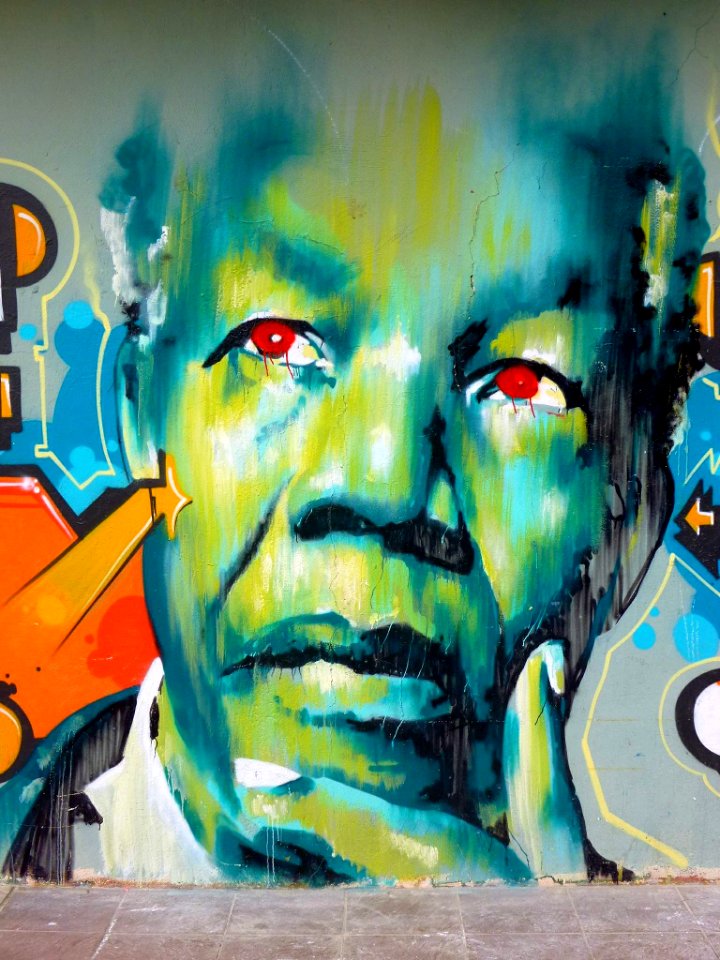 Vitoria - graffiti de Mandela