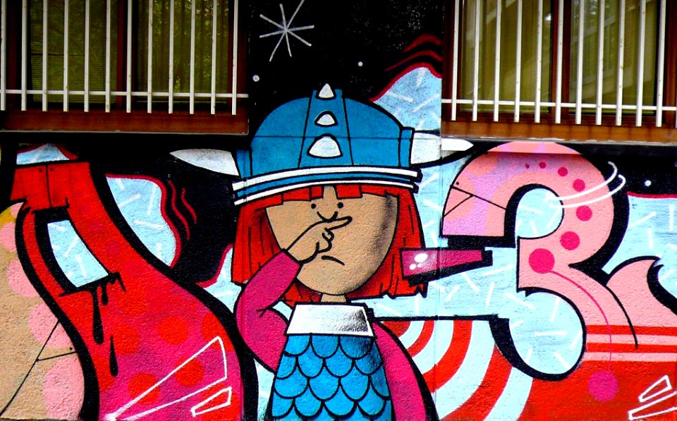 Vitoria - Graffiti en el barrio de San Martín 1