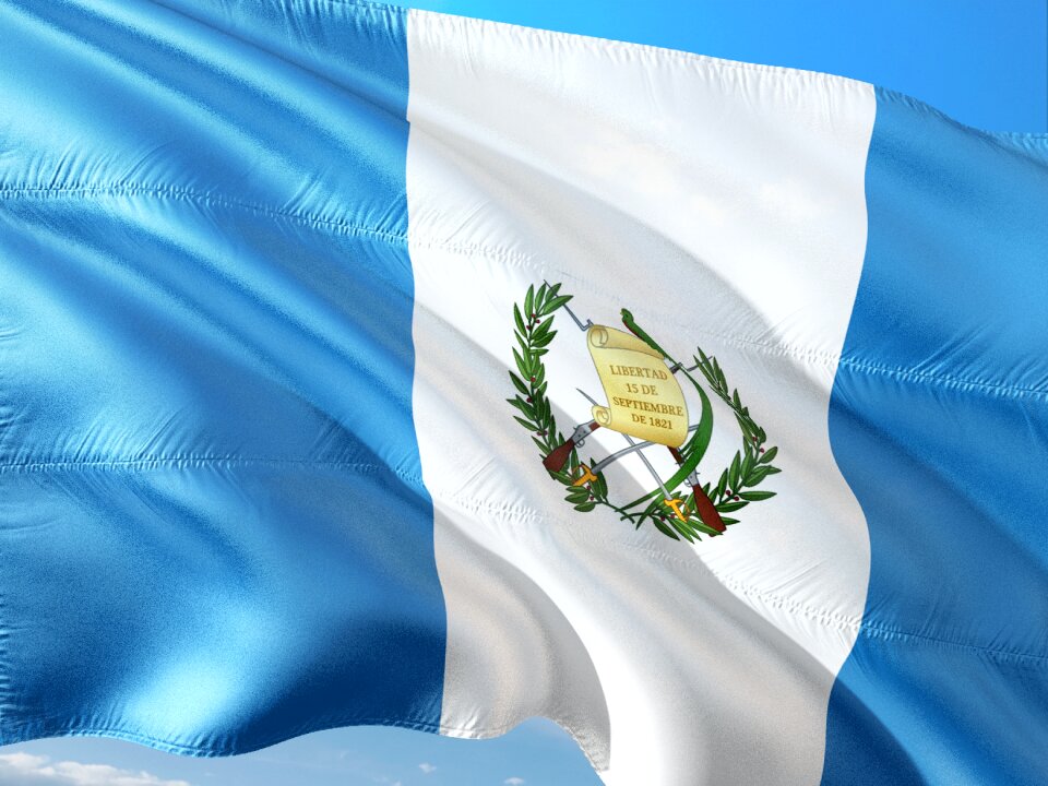 Flag guatemala central america