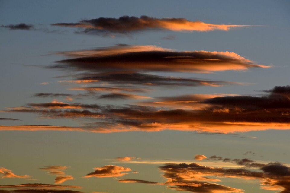 Abendstimmung afterglow evening sky