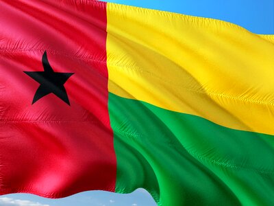 Flag guinea-bissau west africa photo